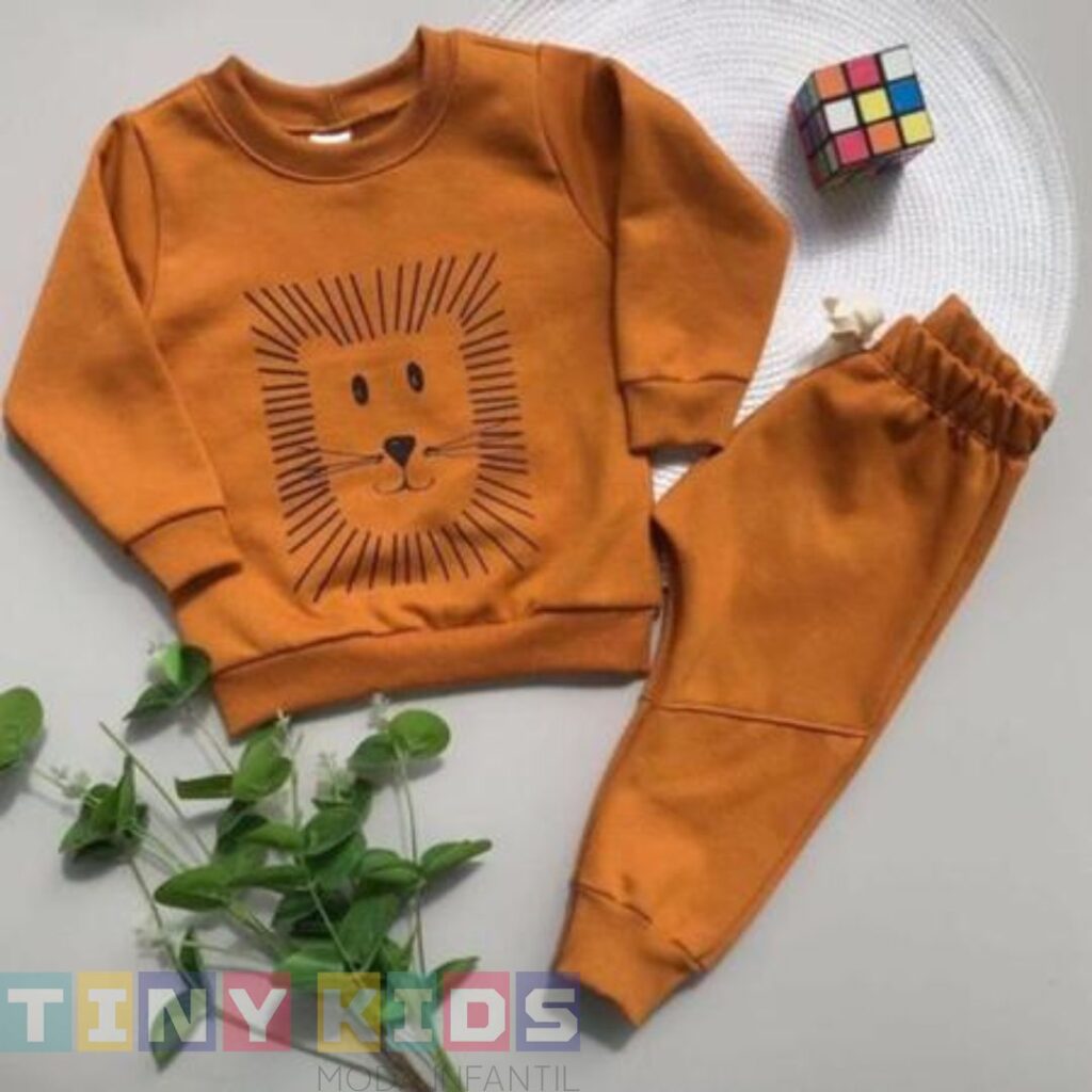 Conjunto Moletom Infantil Inverno Frio