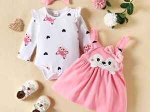 Conjunto Vestido Raposa RN ( 0 - 19 Meses)