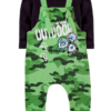 JARDINEIRA  INFANTIL MOLETOM PELUCIADO CAMUFLADA